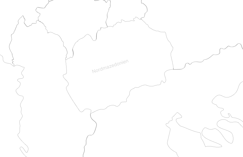 Karte der europäischen Projektregionen